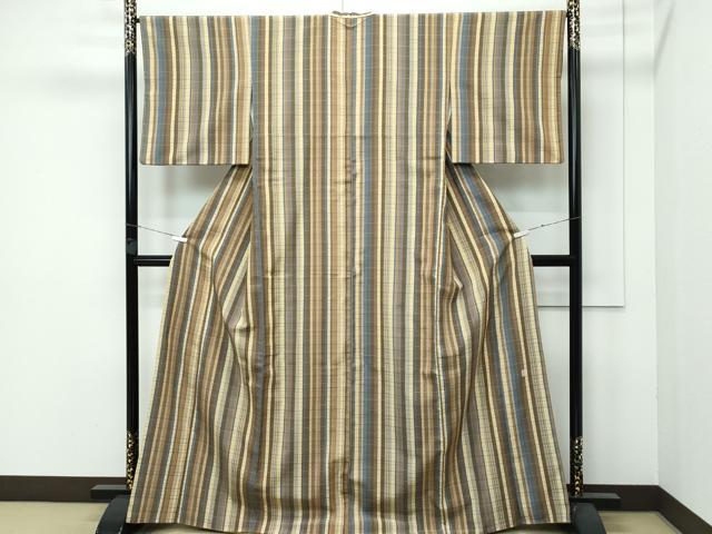 平和屋本店■極上 伝統工芸士 曽根武勇 お召 吉野間道 逸品 CZAA3725s5