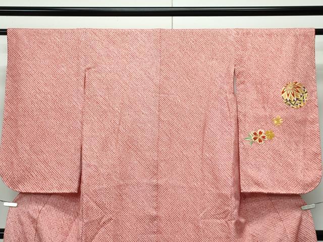 平和屋着物■極上 七五三 女の子 7歳 祝着 総絞り 総刺繍 駒刺繍 花毬文 逸品 CZAA3763s5