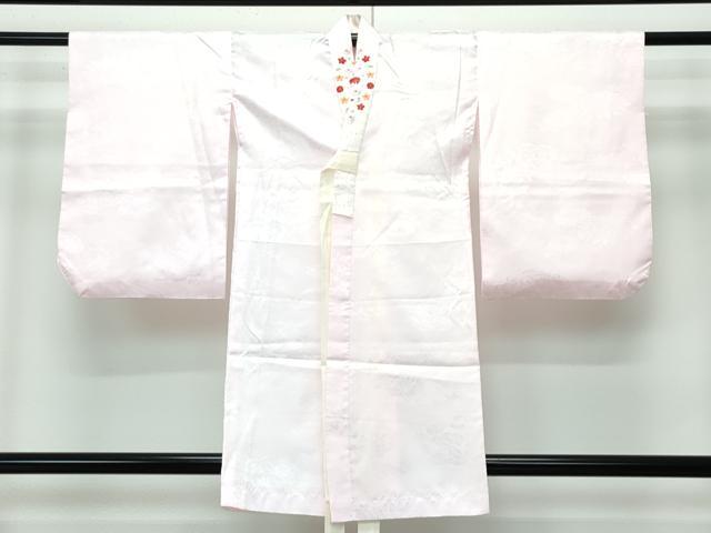 平和屋本店■極上 七五三 女の子 7歳 祝着・襦袢・しごき・帯揚げセット 総絞り 雲取り梅文 半衿刺繍 逸品 CZAA3764s5