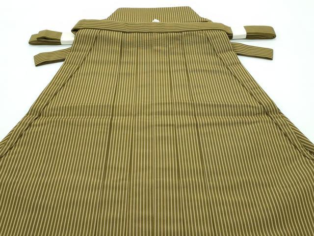 平和屋本店■極上 男性 人間国宝 甲田綏郎 精好仙台平 馬乗り袴 縞 逸品 未使用 CZAA3801s5