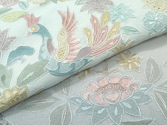 平和屋本店■極上 訪問着 総刺繍 中国三大刺繍 スワトウ相良刺繍 動物更紗花文 暈し染め 逸品 CZAA3832s5