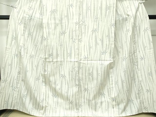 平和屋本店▽極上 本場大島紬 白大島 単衣 白南風 9マルキ 笹竹文 むらなか謹製 紫峰作 証紙付き 逸品 CZAA5725s6
