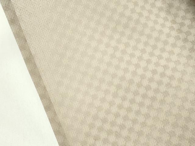 平和屋着物*極上 夏物 小紋 市松紋紗 燕 肥後煤竹色地 逸品 CZAA3838s5