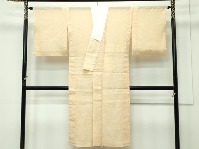 平和屋着物*夏物 長襦袢 小千谷ちぢみ 色無地 香色 麻 逸品 CZAA3839s5