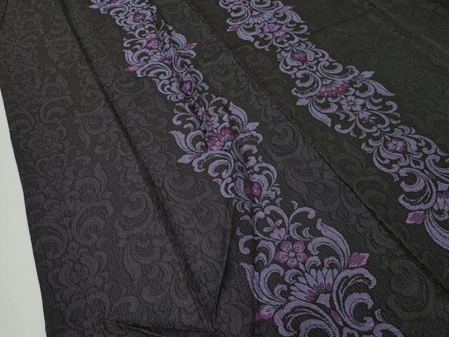 平和屋着物▽極上 お召 単衣 更紗花文 さが美扱い 逸品 CZAA3863s5