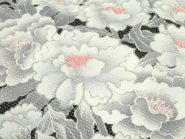 平和屋本店●極上 名門 藤娘きぬたや・総絞り 振袖 牡丹 千歳茶色地 逸品 CZAA5731s6