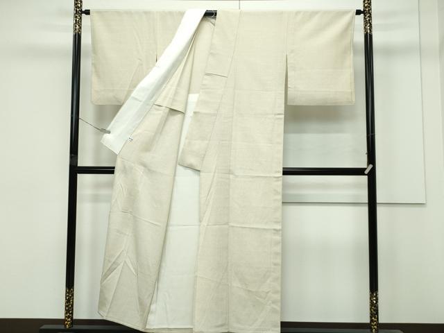 平和屋着物▽極上 本塩沢 単衣 蚊絣 証紙付き 逸品 CZAA3995s5