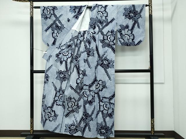 平和屋着物∴極上 夏物 浴衣 有松鳴海絞り 草花文 綿 逸品 CZAA4012s5