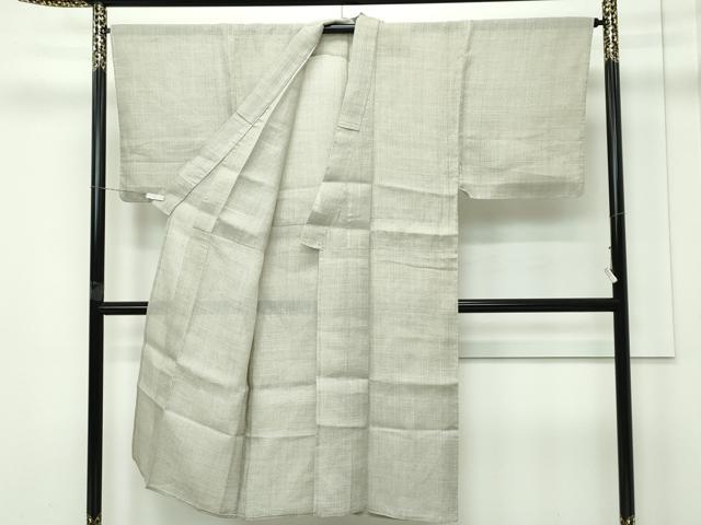 平和屋本店*極上 男性 夏物 石川県指定無形文化財 能登上布 80亀甲 総詰め 本麻手織上布 逸品 未使用 CZAA4027s5