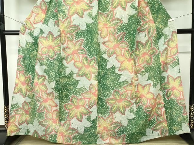 平和屋着物■極上 夏物 浴衣 有松鳴海絞り 舞花文 綿 逸品 CZAA4055s5