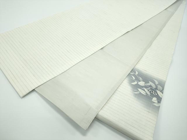 平和屋着物*極上 夏物 太鼓柄袋帯 手描き 南天文 銀彩 逸品 未使用 CZAA4131s5