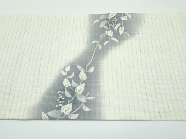 平和屋着物*極上 夏物 太鼓柄袋帯 手描き 南天文 銀彩 逸品 未使用 CZAA4131s5