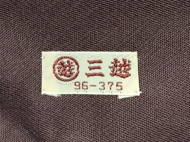平和屋着物●極上 龍村美術織物 たつむら 九寸名古屋帯 遠山動物文 金糸 三越扱い 赤墨色地 逸品 CZAA4144s5