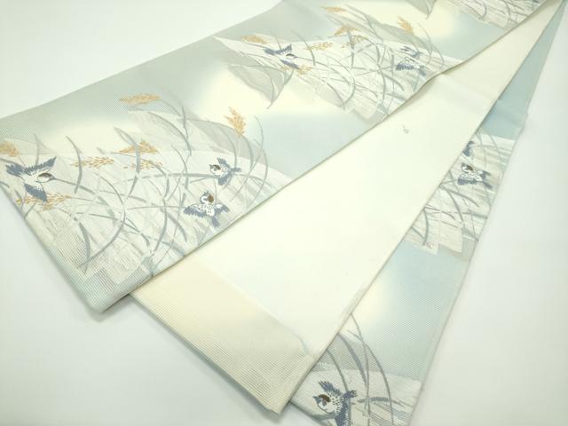 平和屋着物*極上 夏物 六通柄袋帯 雀 稲穂 逸品 未使用 CZAA4193s5