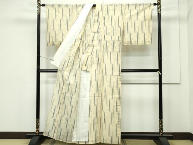 平和屋着物*極上 夏物 紗紬 変わり縞 逸品 CZAA4234s5