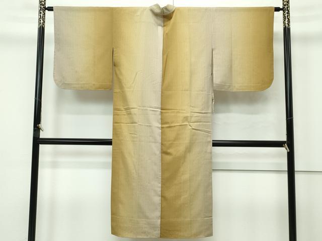 平和屋着物▽極上 スリーシーズン 春夏秋 塵除け 道中着 ロング丈 間道 逸品 未使用 CZAA4244s5