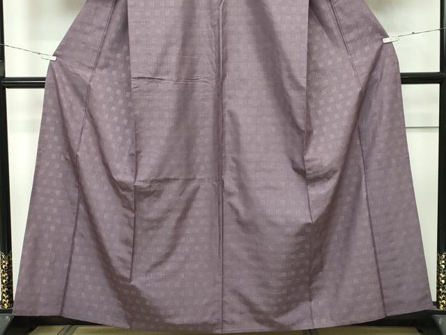 平和屋着物▽極上 花織 紬 単衣 鳩羽鼠色 逸品 CZAA4246s5