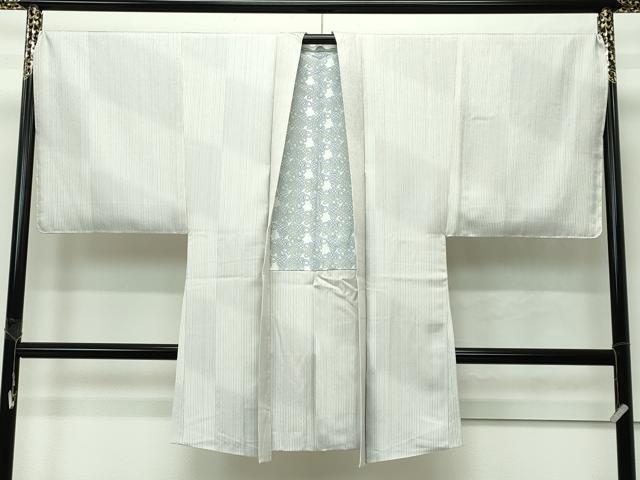 平和屋着物#極上 男性 長羽織 市松文様 草花地紋 暈し染め 逸品 未使用 CZAA4253s5