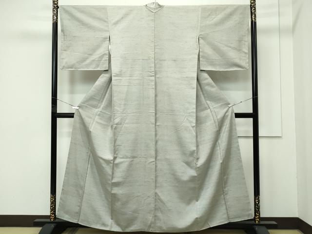 平和屋着物●極上 石川県指定無形文化財 牛首紬 白山工房 手織り 霞文 逸品 未使用 CZAA5745s6