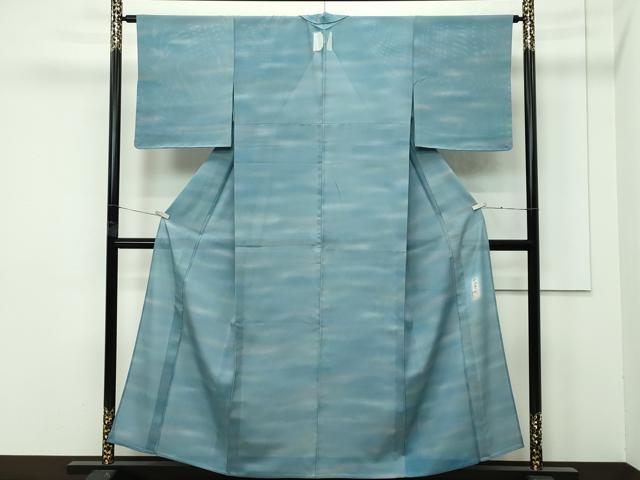 平和屋着物*極上 夏物 虹色創家 本郷大田子 小紋 絽 霞文 暈し染め 逸品 未使用 CZAA4268s5