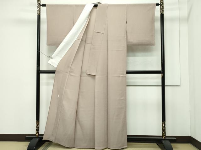 平和屋着物*極上 夏物 本加賀友禅作家 成竹登茂男 色無地 絽縮緬 空五倍子色 逸品 未使用 CZAA4269s5