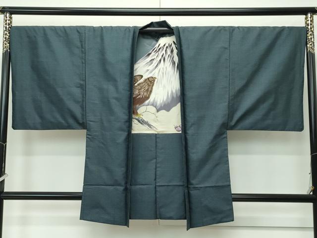 平和屋着物●極上 男性 本場大島紬 アンサンブル 100亀甲 総詰め 逸品 CZAA4297s5