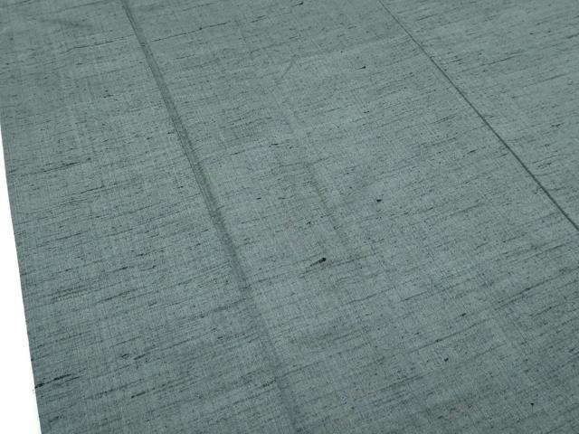 平和屋着物■極上 男性 紬・髭紬羽織セット 色無地 利休鼠色 逸品 CZAA4300s5