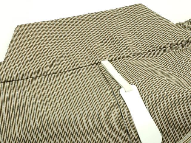 平和屋本店■極上 男性 人間国宝 甲田綏郎 精好仙台平 馬乗り袴 縞 逸品 CZAA4311s5