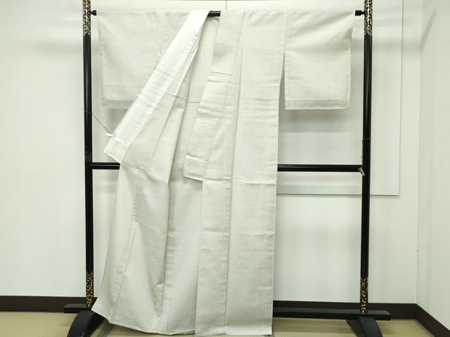 平和屋着物▽極上 本塩沢 単衣 蚊絣 逸品 未使用 CZAA4416s6