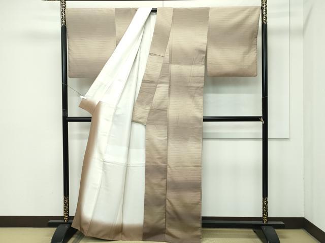 平和屋着物●極上 本塩沢 やまだ織 訪問着 染色作家 桐村博 訪問着 霞文 逸品 CZAA5774s6