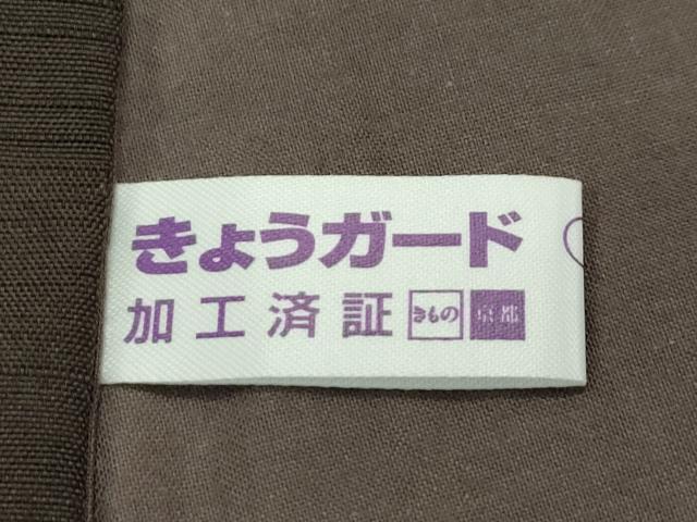 平和屋本店■極上 男性 紬・羽織セット キングサイズ 着物:海松茶色 羽織:利休色 逸品 未使用 CZAA4423s6
