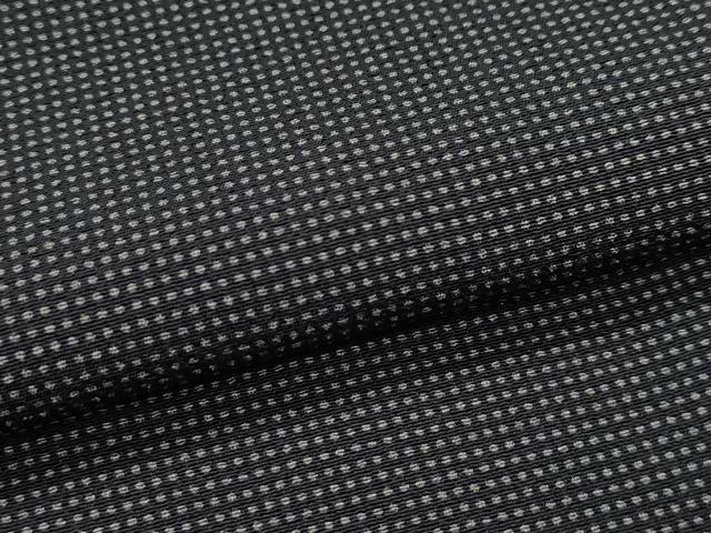 平和屋着物●極上 江戸小紋 角通し 黒地 逸品 CZAA4442s6