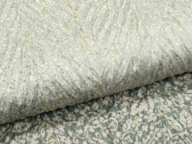 平和屋着物●極上 名門 藤娘きぬたや・総絞り 杢目絞り 花唐草文 たたき染め 逸品 未使用 CZAA4448s6