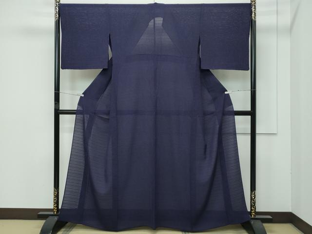 平和屋着物*極上 夏物 小紋 変わり絽 墨流し文様 ますいわ屋扱い 逸品 CZAA4453s6