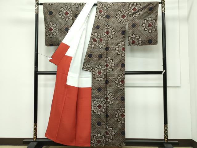 平和屋着物●希少 本場大島紬 龍郷絣 逸品 未使用 CZAA4469s6