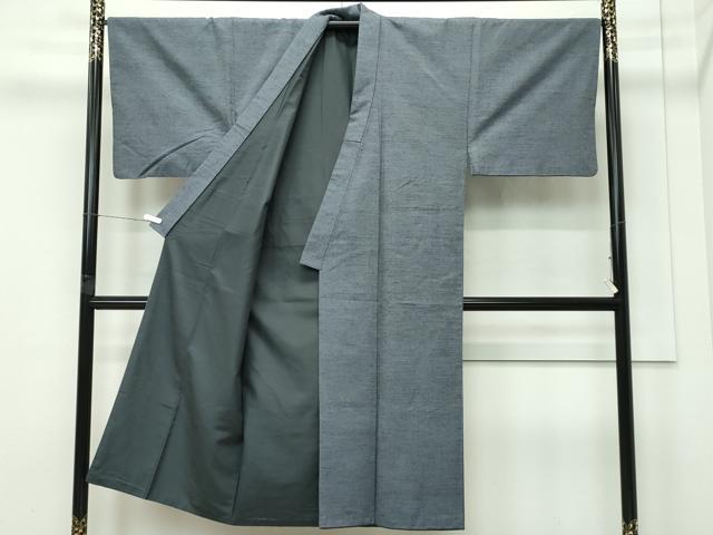 平和屋着物■極上 男性 本場真綿絢結城紬 アンサンブル・袖なし羽織・長襦袢セット 中キングサイズ 杢 証紙・認定証付き 逸品 CZAA4470s6