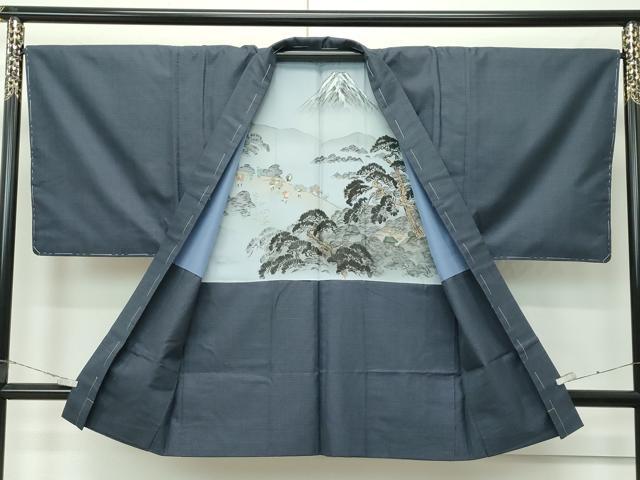 平和屋着物●極上 男性 紬 アンサンブル 120亀甲 逸品 未使用 CZAA4489s6