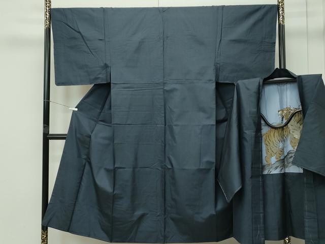平和屋着物●極上 男性 本場大島紬 アンサンブル 100亀甲 総詰め 逸品 未使用 CZAA4491s6