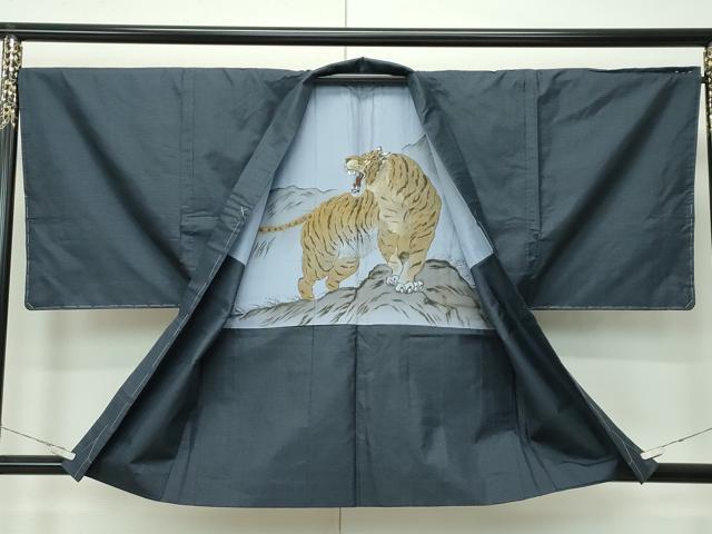 平和屋着物●極上 男性 本場大島紬 アンサンブル 100亀甲 総詰め 逸品 未使用 CZAA4491s6