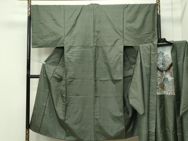 平和屋着物●極上　男性　本場大島紬　アンサンブル　幾何学文様　逸品　CZAA4494s6 平和屋着物○極上 男性 本場大島紬 アンサンブル 幾何学文様 逸品