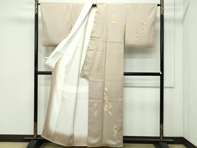 平和屋着物●極上 訪問着 駒刺繍 宝尽くし亀甲文 金彩 浅黄色地 逸品 CZAA4500s6