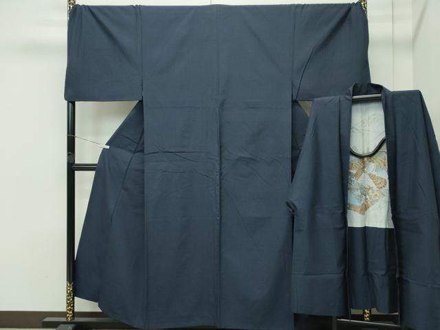平和屋着物●極上 男性 紬 アンサンブル キングサイズ 亀甲柄 逸品 CZAA4513s6