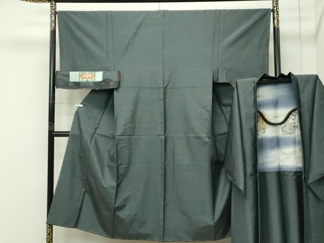 平和屋着物●極上 男性 本場大島紬 アンサンブル 絣文様 株式会社大山謹製 証紙付き 逸品 未使用 CZAA4520s6