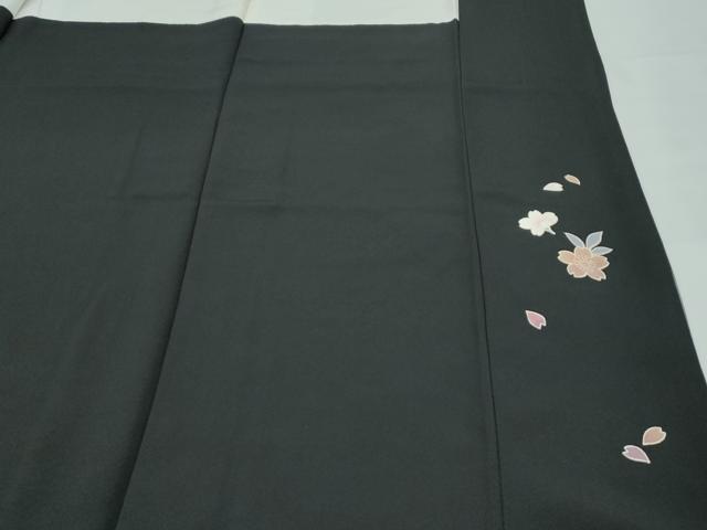 平和屋本店●極上 世界的ファッションデザイナー 山本寛斎 kansaiブランド 訪問着 刺繍 黒地 金彩 やまと誂製 逸品 未使用 CZAA4532s6
