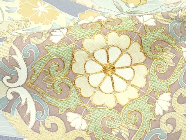 平和屋着物●極上 創業460年・千總 色留袖 駒刺繍 正倉院熨斗花文 金彩 霞色地 三越扱い 逸品 未使用 CZAA4547s6