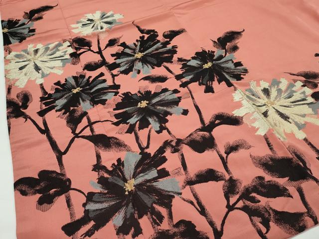 平和屋着物●極上 アンティーク 大正ロマン 訪問着 菊 金糸 そひ色地 逸品 CZAA4555s6