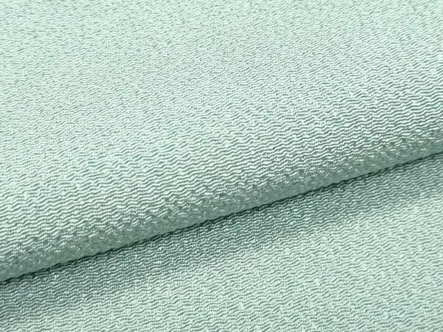 平和屋着物●極上 色無地 薄青色 鬼しぼ縮緬 西武百貨店扱い 逸品 未使用 CZAA4567s6