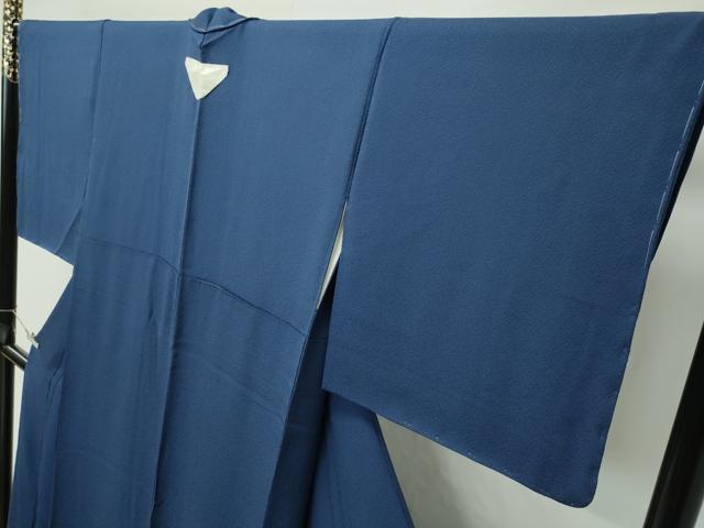 平和屋着物●極上 色無地 藍鉄色 紫根染 逸品 未使用 CZAA4575s6