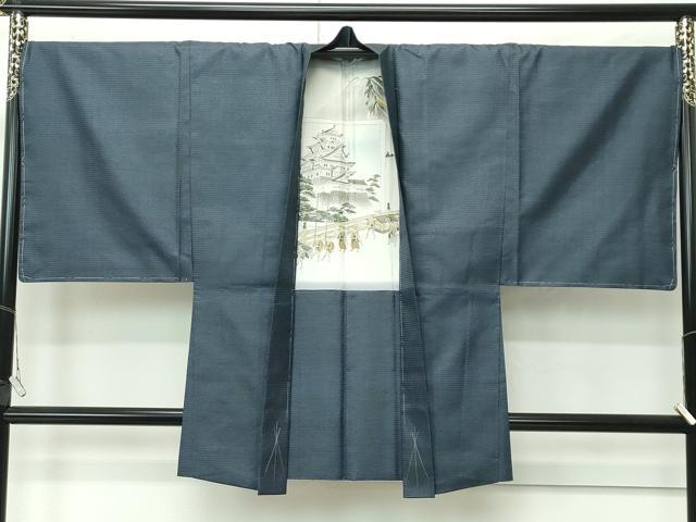 平和屋着物●極上 男性 本場大島紬 アンサンブル・長襦袢セット 100亀甲 総詰め 逸品 未使用 CZAA4581s6