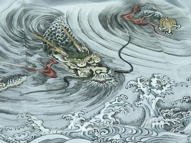 平和屋着物●極上 男性 紬 アンサンブル・長襦袢セット キングサイズ 100亀甲 逸品 未使用 CZAA4582s6